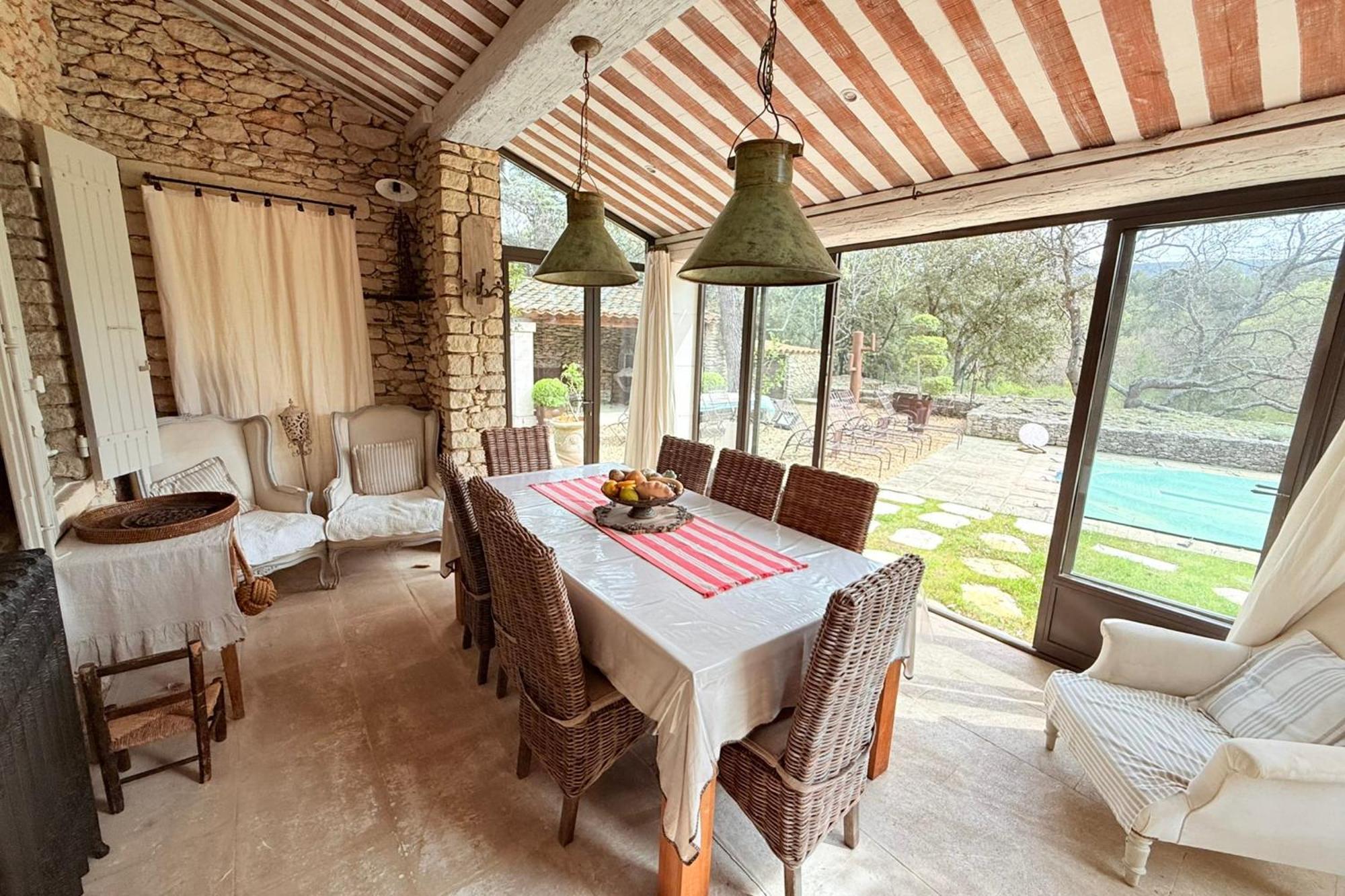 Beautiful Provencal Villa With Pool And Jacuzzi Lacoste (Vaucluse) Exterior foto